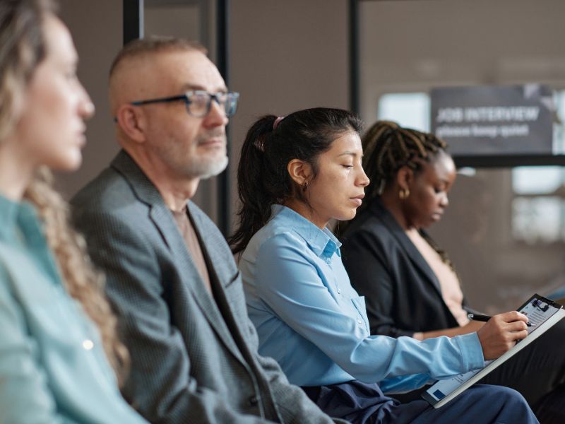 Job applicants waiting for interview - most in-demand jobs in Aruba 2025